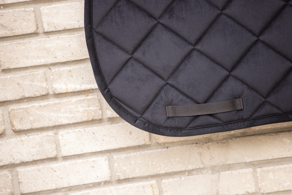 Corduroy Velvet All purpose Saddle Pad - Black