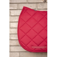 Corduroy Velvet All purpose Saddle Pad - Red Corduroy Velvet All purpose Saddle Pad - Red
