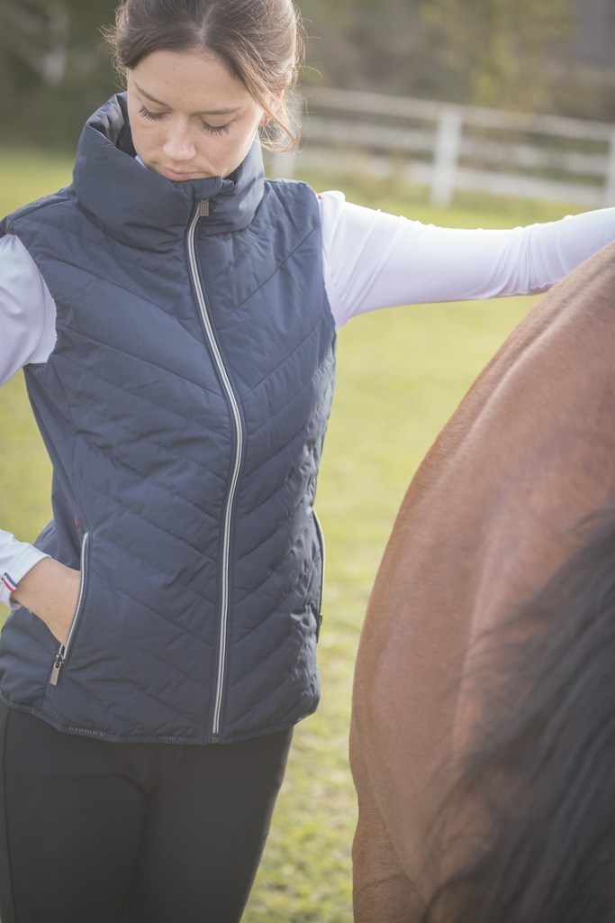 Longueil Sleeveless Jacket - Navy