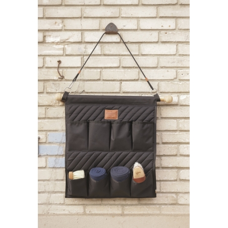 Diagonal Bandages Bag - Black