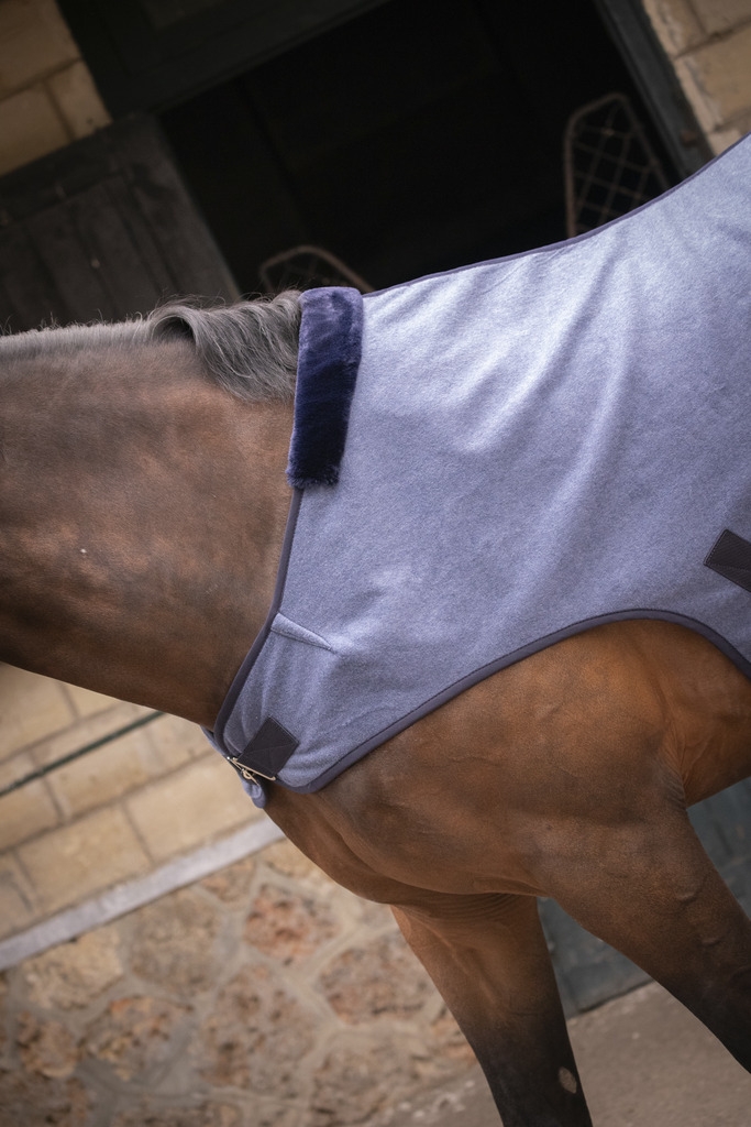 Wooltouch Walker Rug - Heather Blue