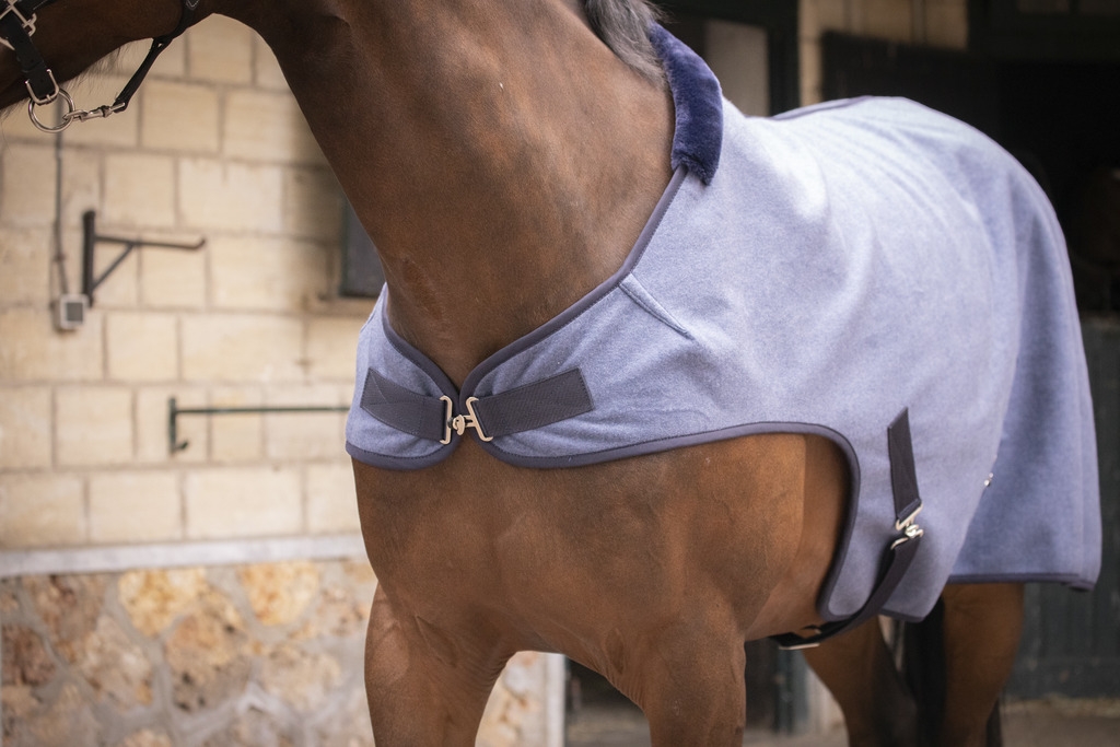 Wooltouch Walker Rug - Heather Blue