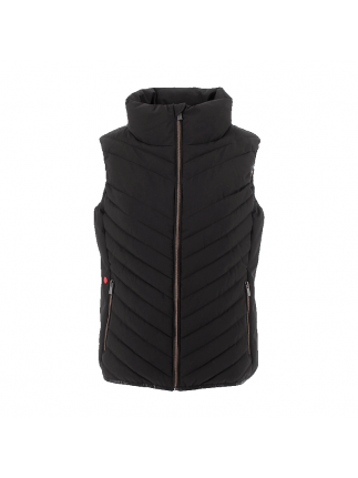 Doudoune sans manches Longueil noir Personnalisable