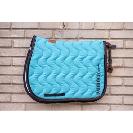 Wavy Saddle Pad All Purpose - Turquoise