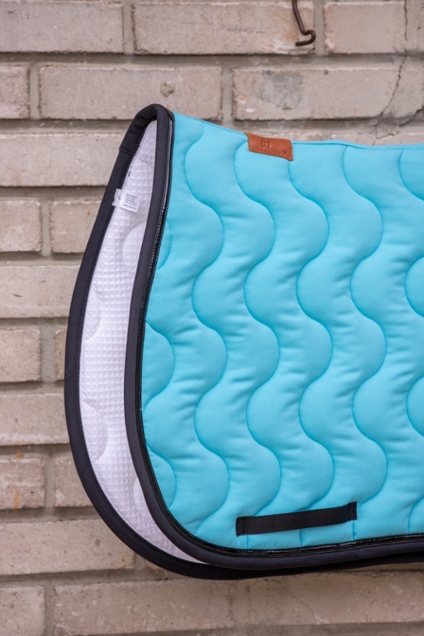 Tapis de selle Wavy Mixte - Turquoise