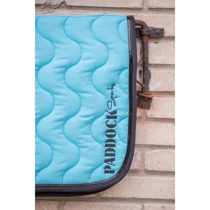 Wavy Saddle Pad All Purpose - Turquoise