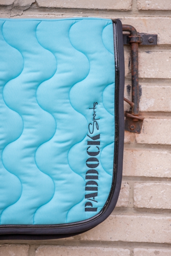 Wavy Saddle Pad All Purpose - Turquoise