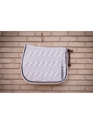 Wavy Saddle Pad All Purpose - White
