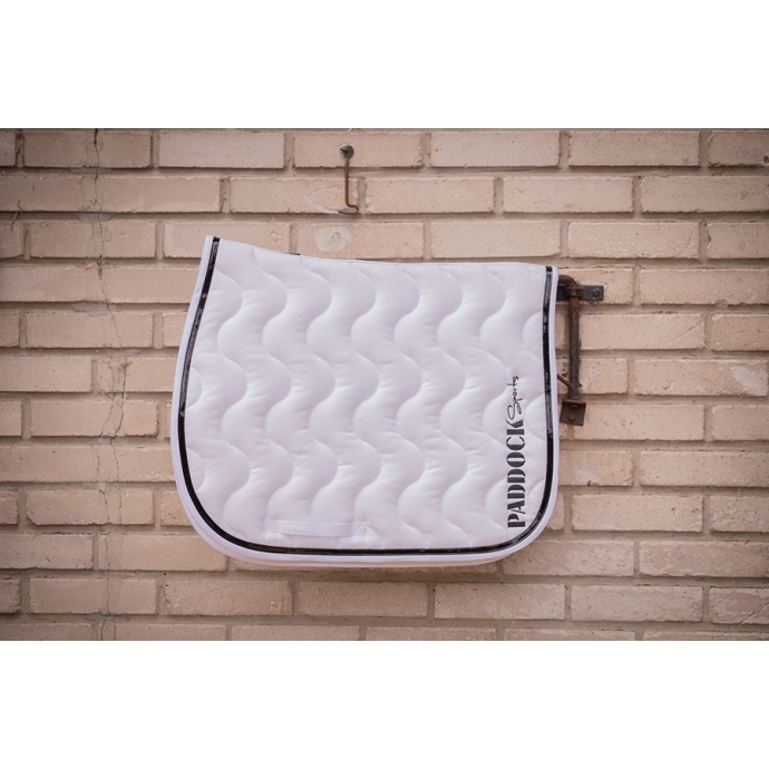 Wavy Saddle Pad All Purpose - White