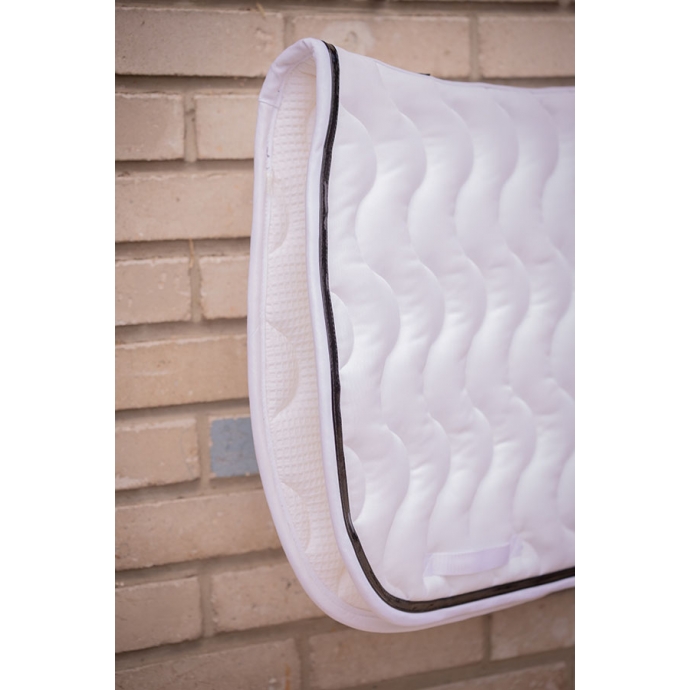 Wavy Saddle Pad All Purpose - White