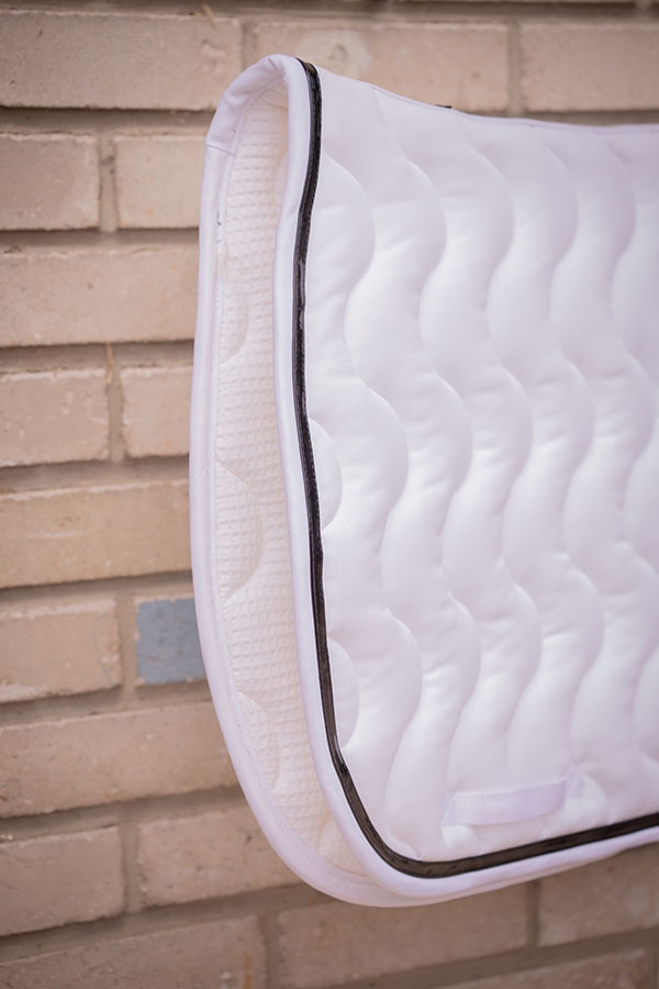 Tapis de selle Wavy Mixte - Blanc