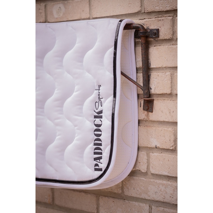 Wavy Saddle Pad All Purpose - White