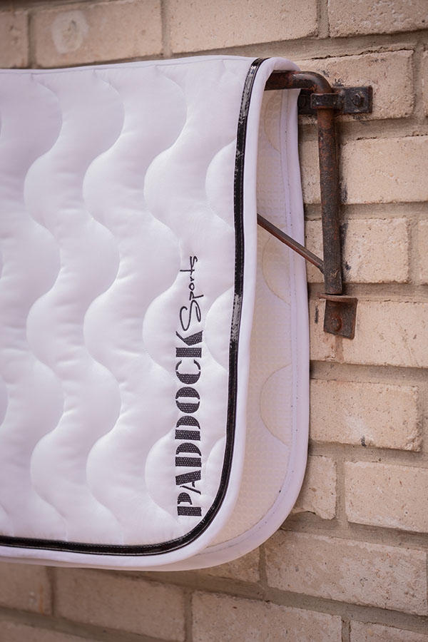 Wavy Saddle Pad All Purpose - White