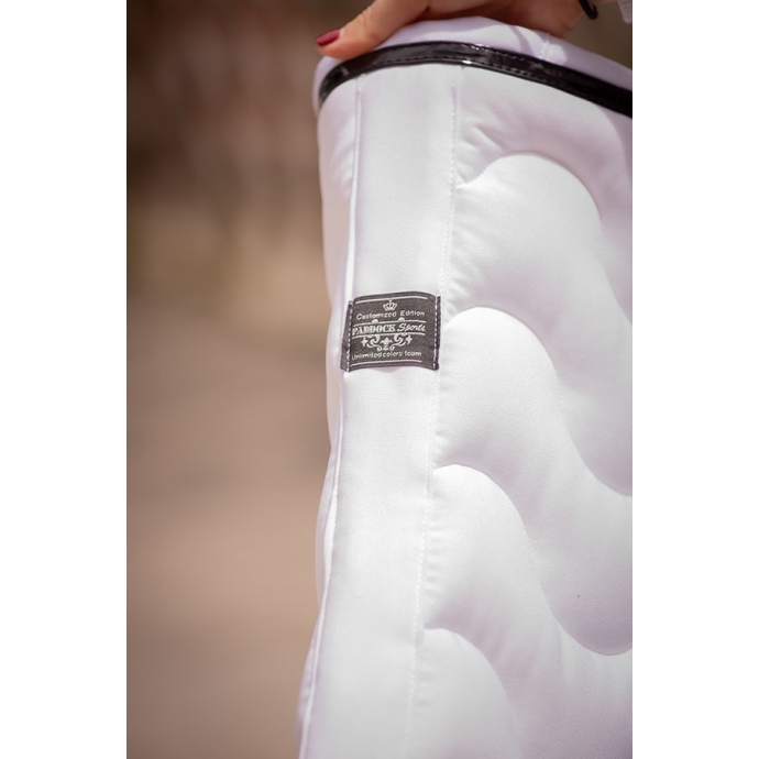 Wavy Saddle Pad All Purpose - White