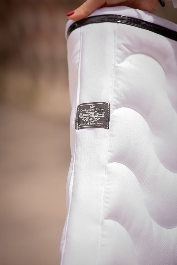 Tapis de selle Wavy Mixte - Blanc