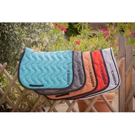 Wavy Saddle Pad All Purpose - Turquoise