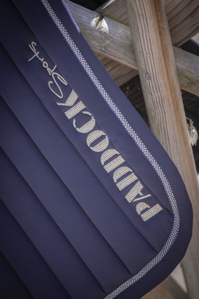 Mille Points Saddle Pad - Navy