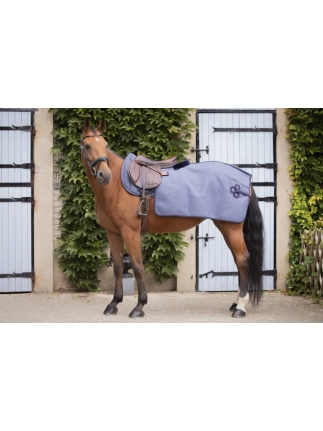 Wooltouch Quarter Exercise Sheet - Heather Blue