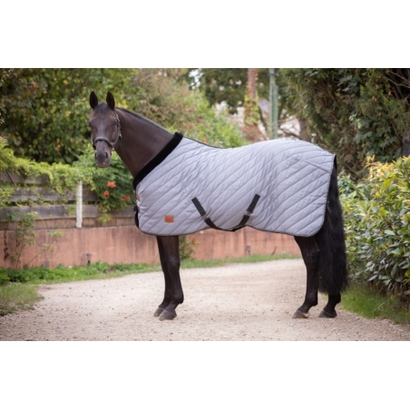 Diagonal Stable Rug 200 g - Grey