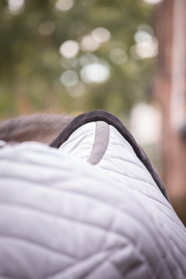 Diagonal Stable Rug 200 g - Grey