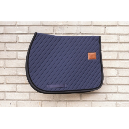 Tapis de Selle Diagonal Mixte - Marine