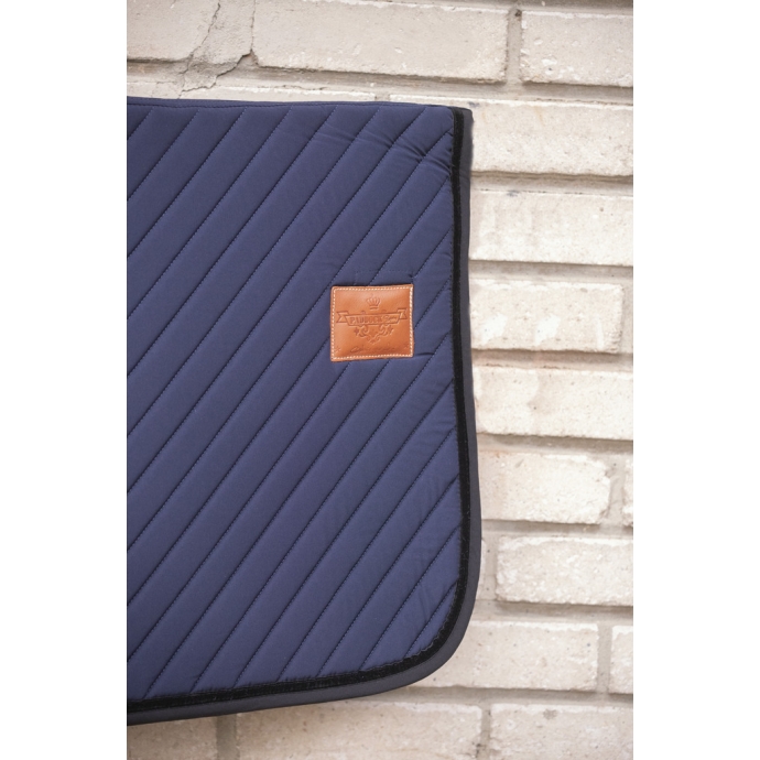 Tapis de Selle Diagonal Mixte - Marine