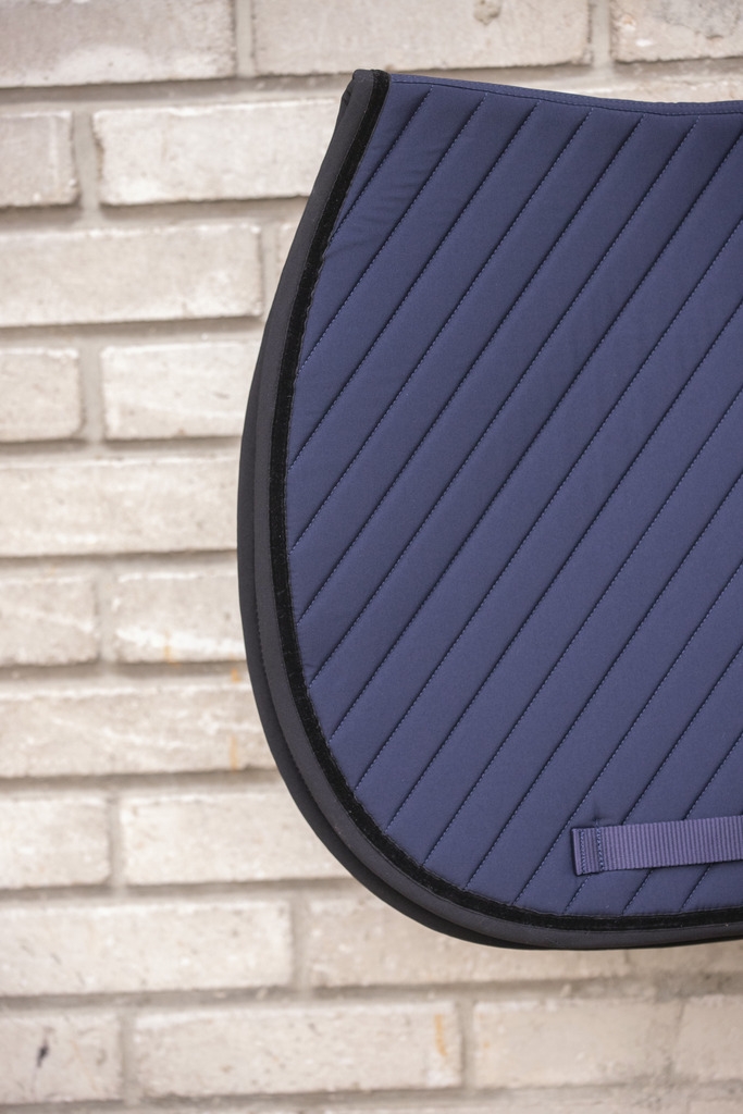 Diagonal Saddle Pad All purpose - Navy