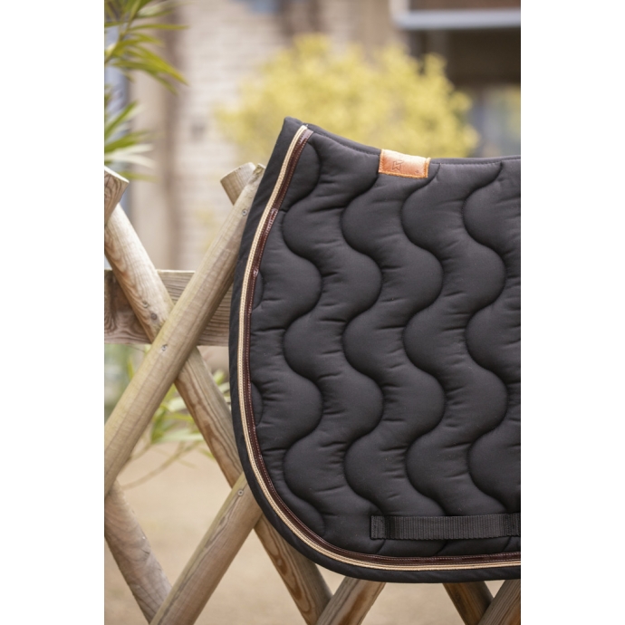 Wavy Saddle Pad All Purpose - Black