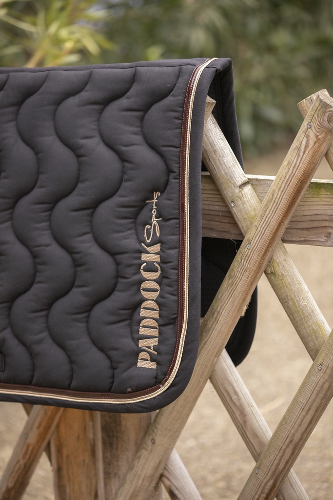 Tapis de Selle Wavy Mixte - Noir