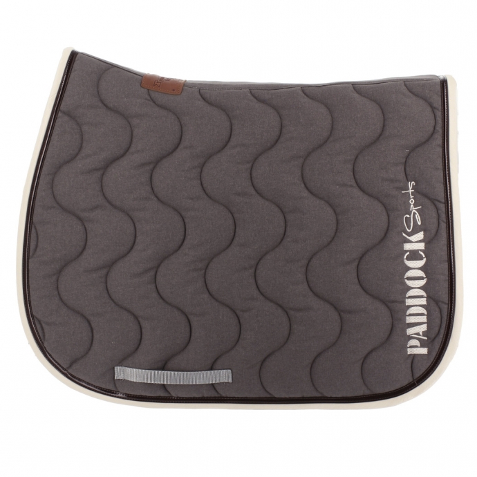 Wavy Saddle Pad All Purpose - Taupe & Beige