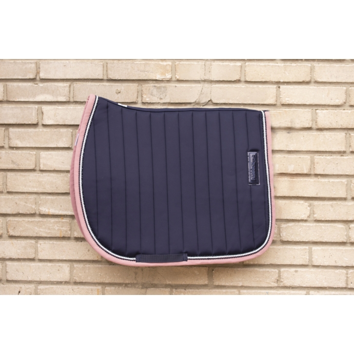 Verticali All purpose Saddle Pad - Navy & Pink Verticali All purpose Saddle Pad - Navy & Pink