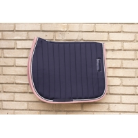 Verticali All purpose Saddle Pad - Navy & Pink Verticali All purpose Saddle Pad - Navy & Pink