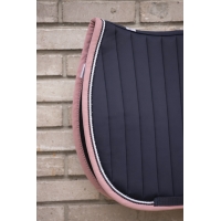 Verticali All purpose Saddle Pad - Navy & Pink Verticali All purpose Saddle Pad - Navy & Pink