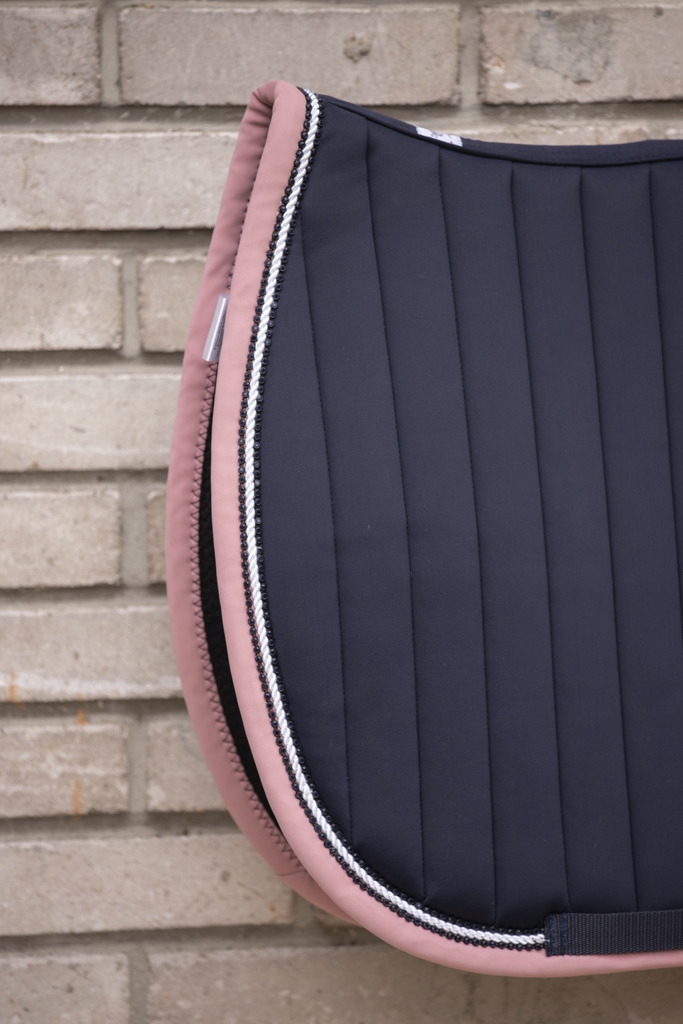 Verticali All purpose Saddle Pad - Navy & Pink