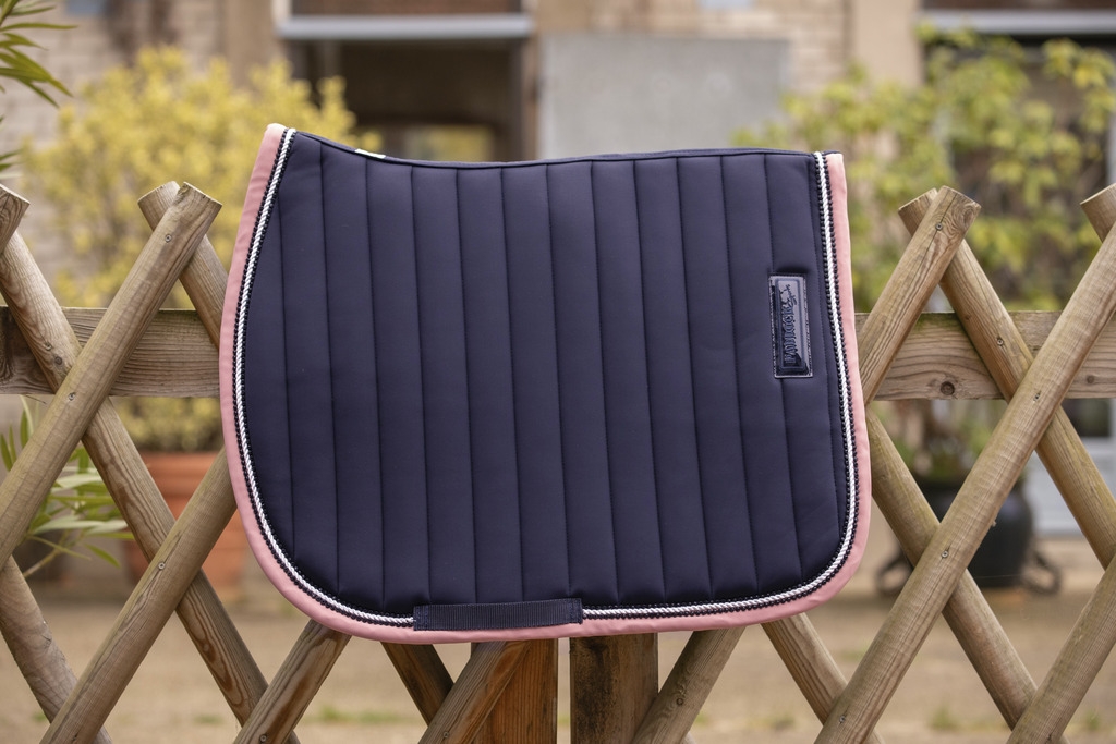 Verticali All purpose Saddle Pad - Navy & Pink