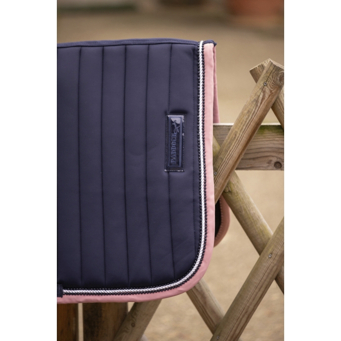 Tapis de selle Verticali Mixte - Marine & Rose