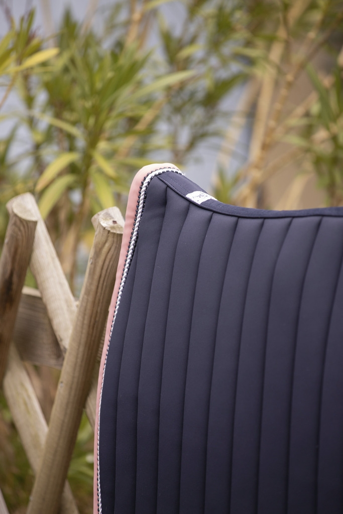 Verticali All purpose Saddle Pad - Navy & Pink