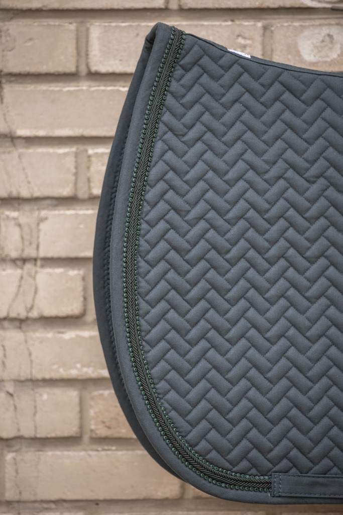 Poppy All purpose Saddle Pad - Forest Green