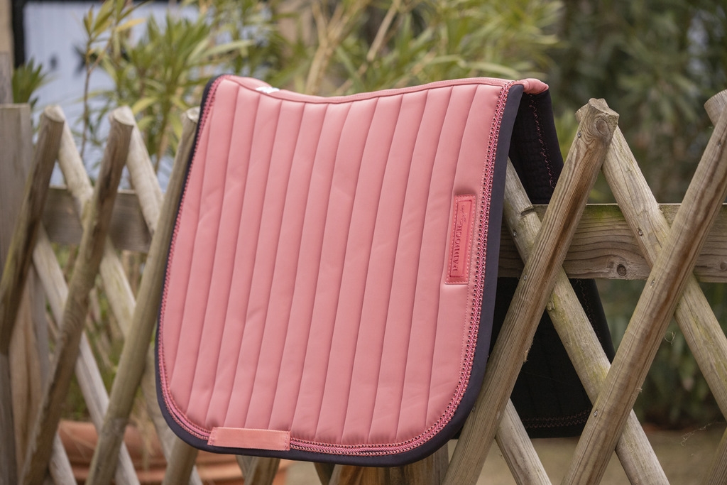 Tapis de selle Verticali Mixte - Pêche & Noir