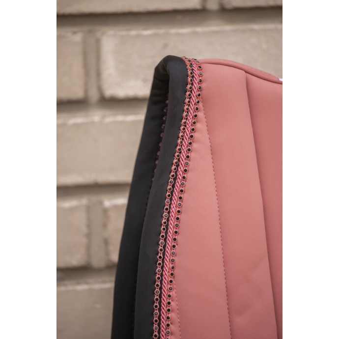 Tapis de selle Verticali Mixte - Pêche & Noir Tapis de selle Verticali Mixte - Pêche & Noir