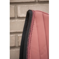 Tapis de selle Verticali Mixte - Pêche & Noir Tapis de selle Verticali Mixte - Pêche & Noir
