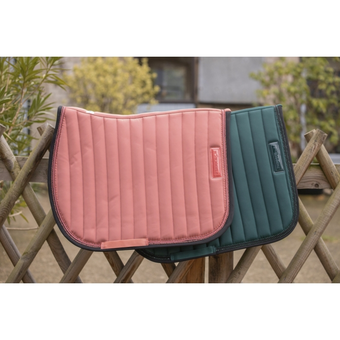 Tapis de selle Verticali Mixte - Pêche & Noir Tapis de selle Verticali Mixte - Pêche & Noir