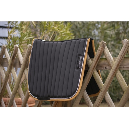 Tapis de selle Verticali Mixte - Noir & Camel