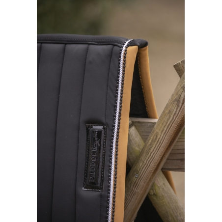 Tapis de selle Verticali Mixte - Noir & Camel