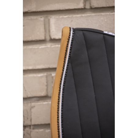Tapis de selle Verticali Mixte - Noir & Camel