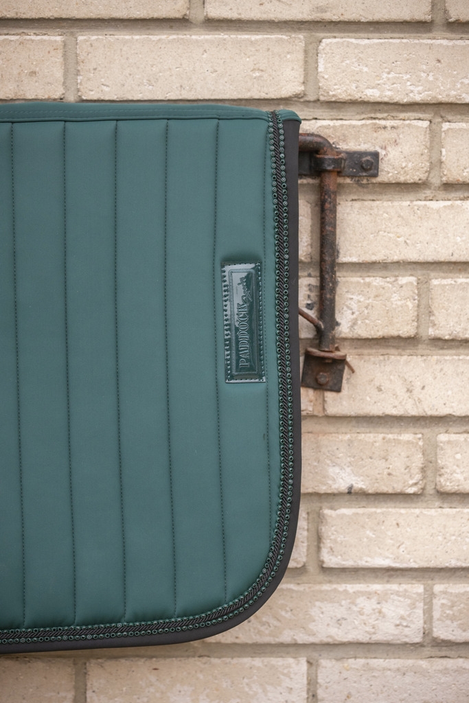 Tapis de selle Verticali Mixte - Vert Foncé & Noir