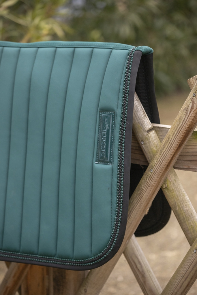 Tapis de selle Verticali Mixte - Vert Foncé & Noir