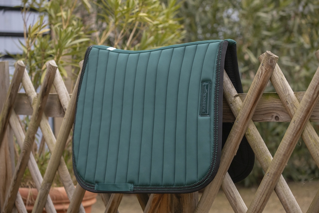 Tapis de selle Verticali Mixte - Vert Foncé & Noir