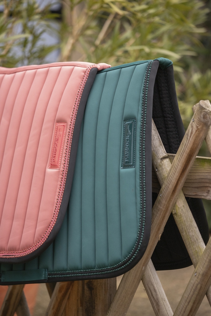 Tapis de selle Verticali Mixte - Vert Foncé & Noir