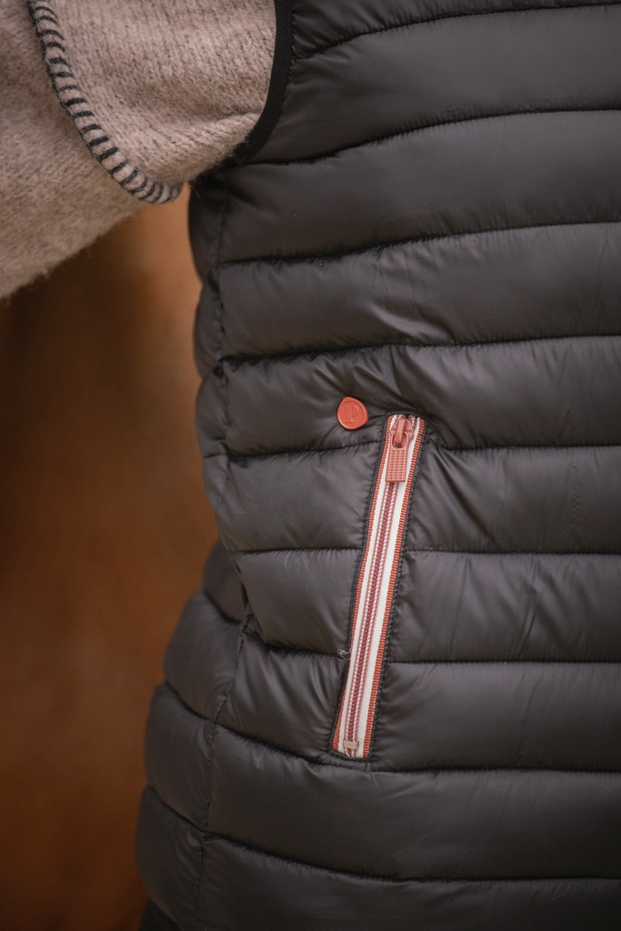 Doudoune sans manches Macaron - Noir